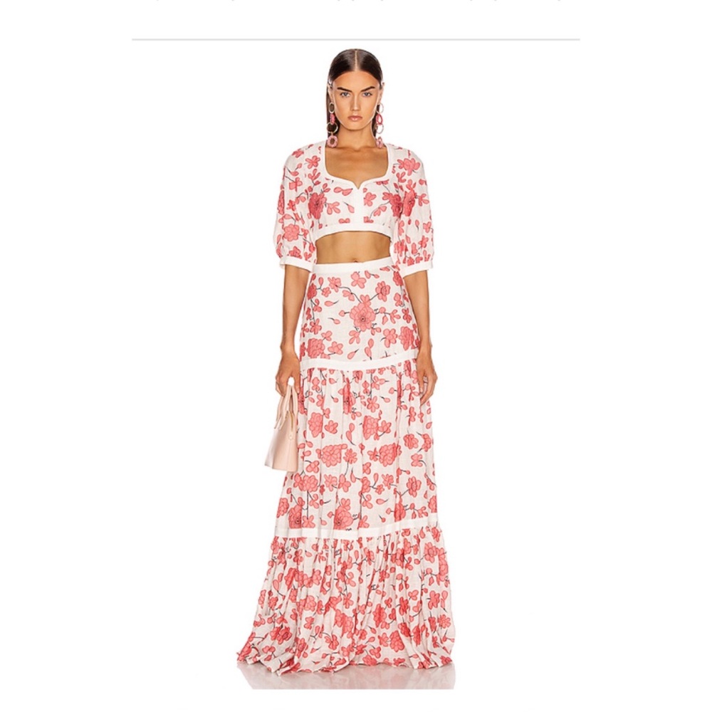 Alexis Serri Set (Top and Bottom) in Pink Blossom